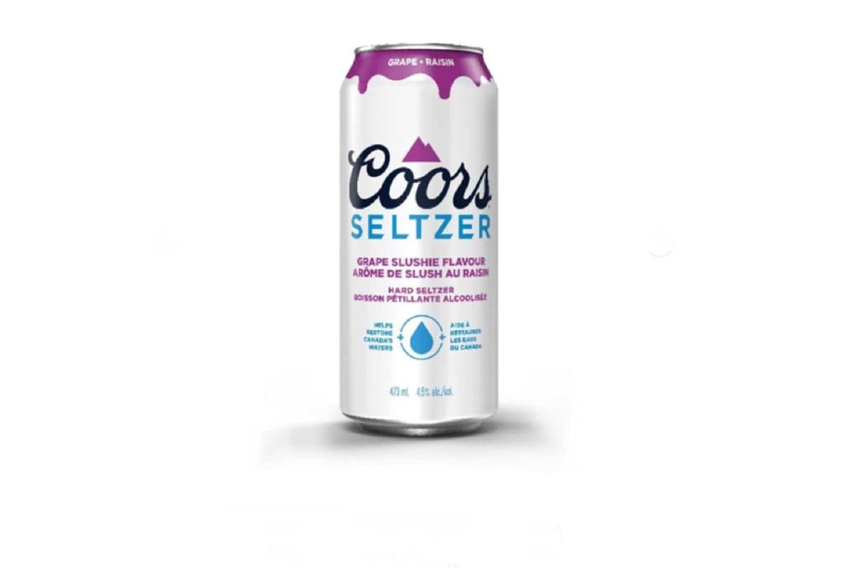 Coors Seltzer Grape Slushie (1 x 473 ml can)