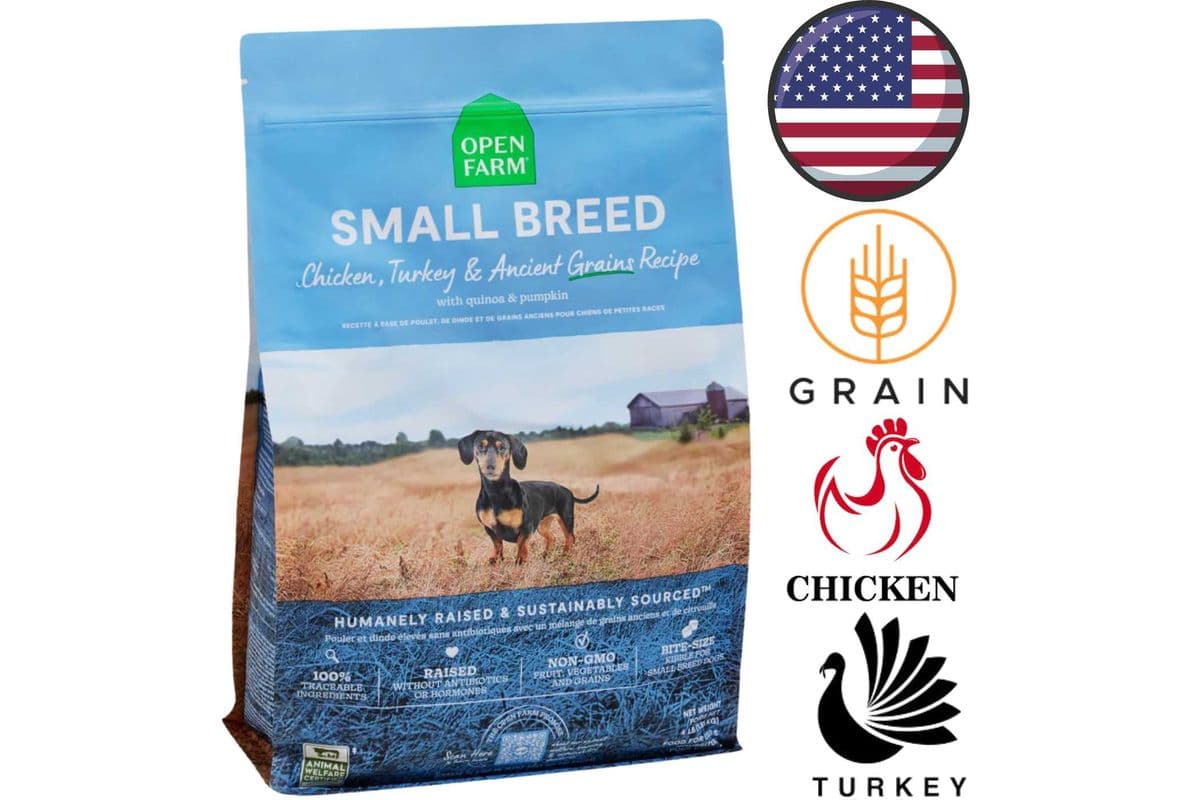 Open Farm - Chicken & Turkey Ancient Grains Small Breed Dry Dog Food - 4 lb