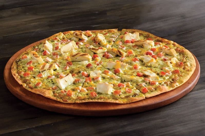 Family Size Chicken Pesto Pizza