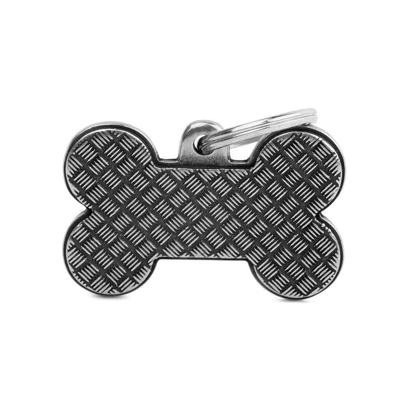 MyFamily Big Bone Bronx Platform Antique Silver Engraved Tag