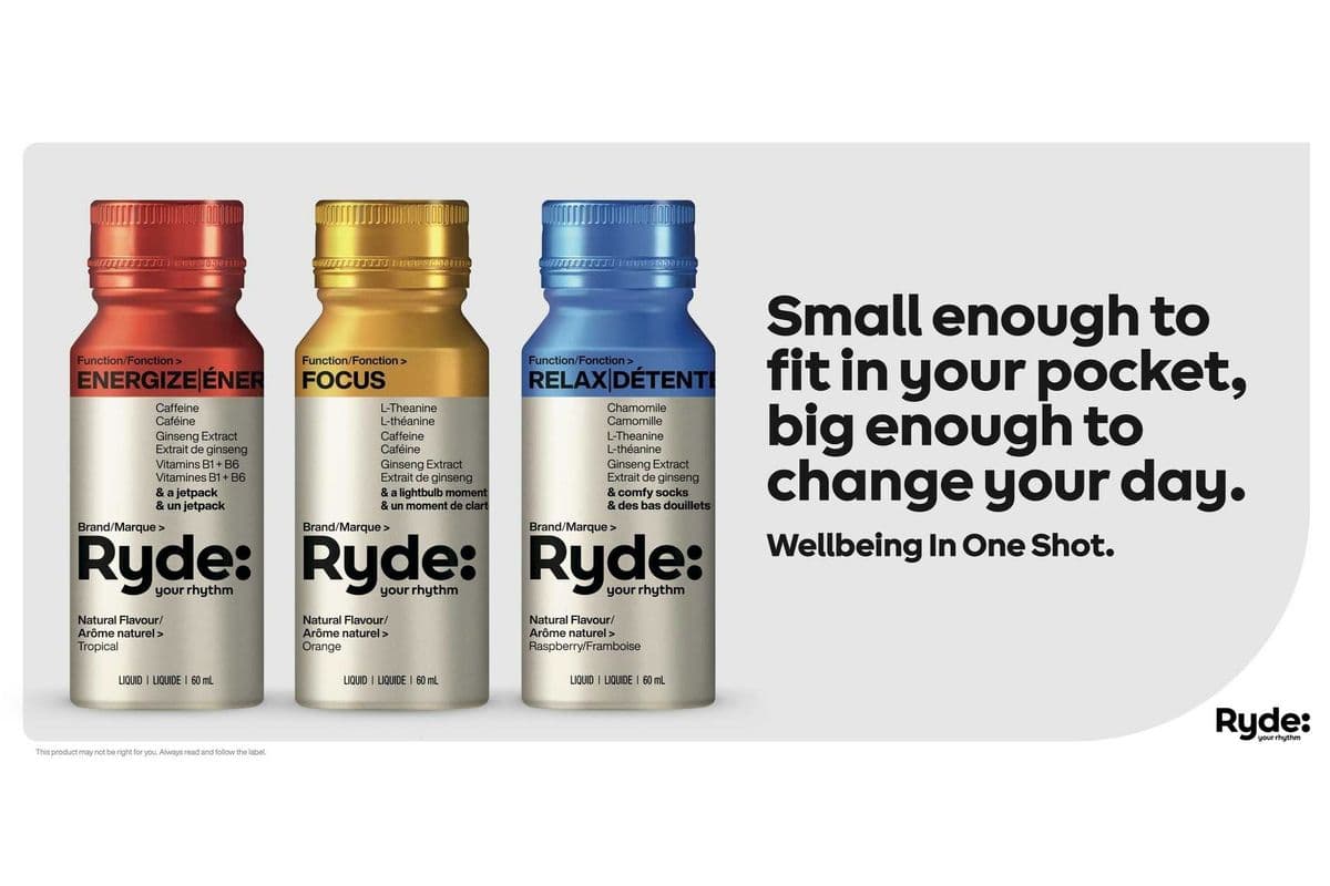 Ryde Shots BUY 2 FOR $10* (60ml) (0 Cal)