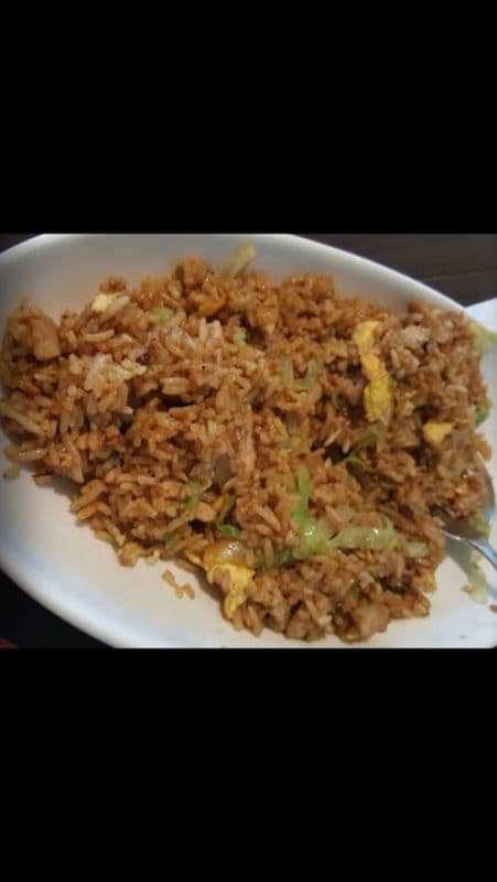 Fried Rice with Chicken and Salted Fish