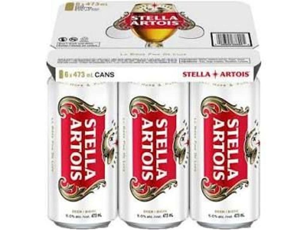Stella, 6x473mL Cans (5.0% ABV)