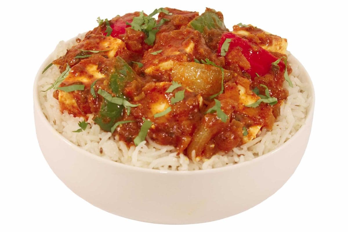 Karahi Paneer Rice Bowl (Vegetarian)