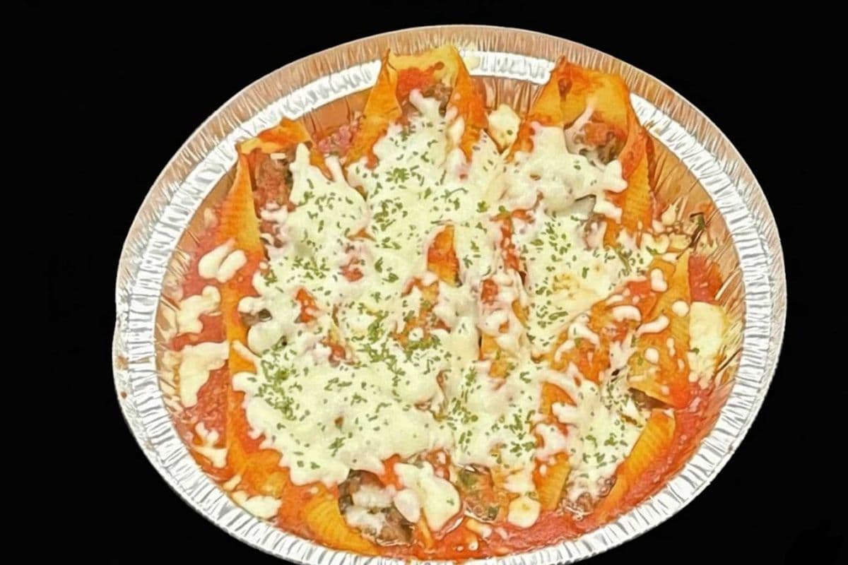 Jumbo Stuffed Shells with Beef