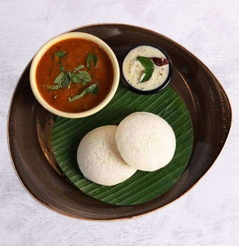Idli Sambhar (2 pcs) - Not Dipped