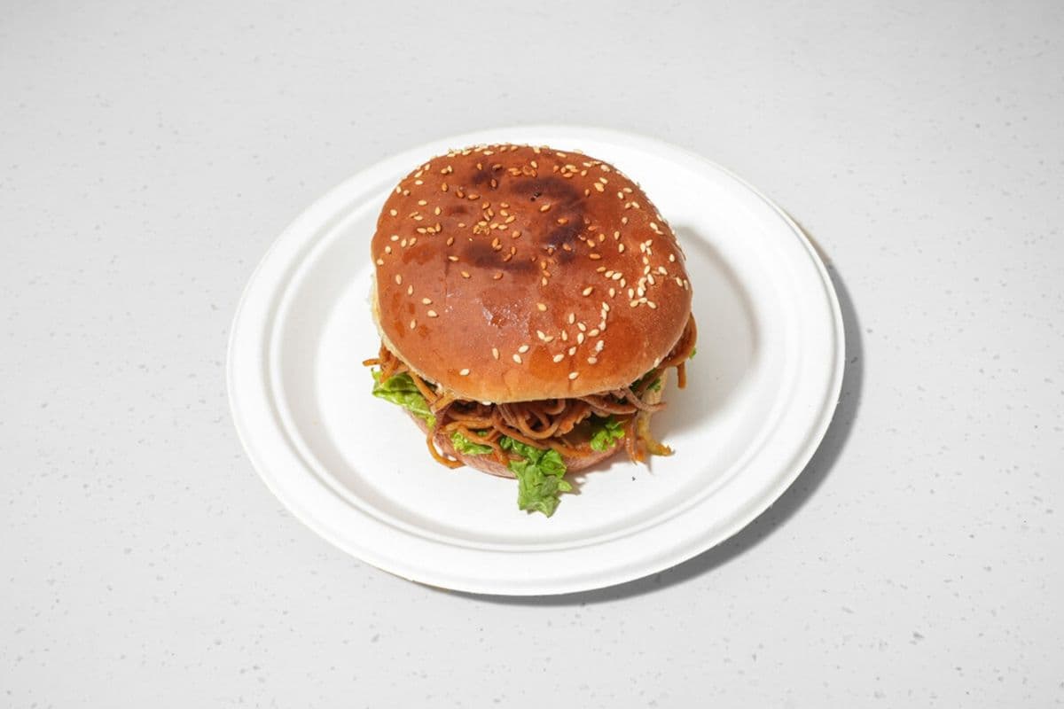 Noodle Tikki Burger
