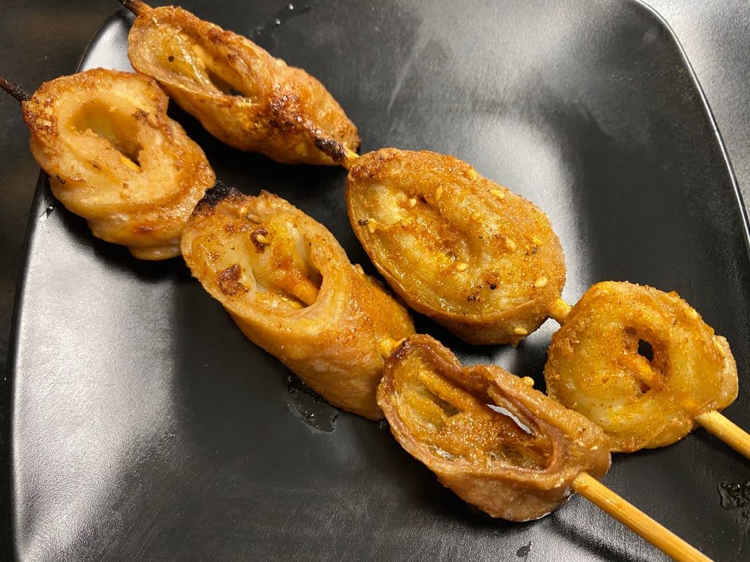 35. Pork Intestines (3 skewers) 烤肥肠