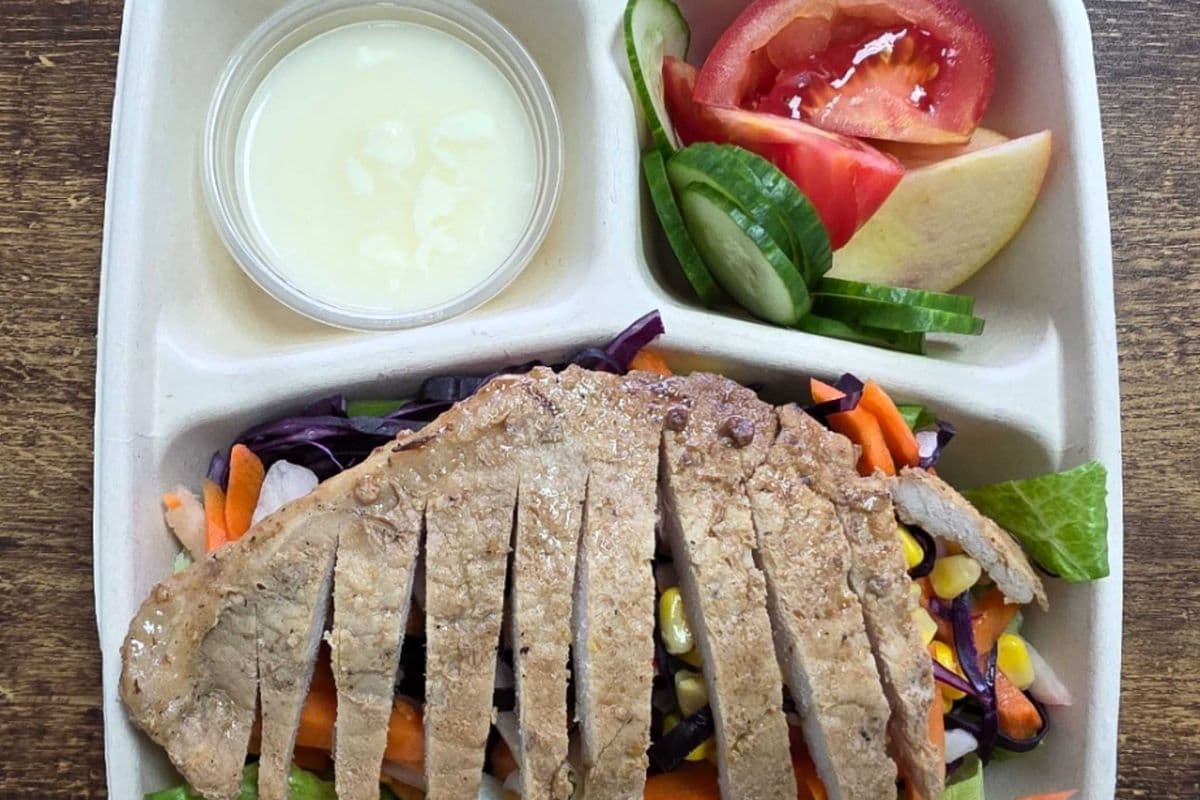 Pork Salad Bowl w/ Sour Mayonnaise Dressing