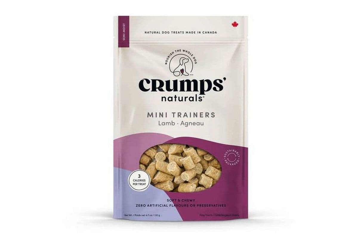 Crumps' Natural - Semi Moist Mini Trainers Lamb Dog Treats - 132 Grams