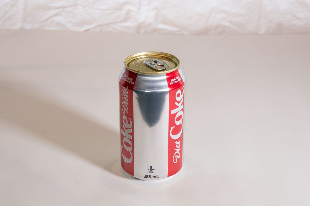Canette de coke diète