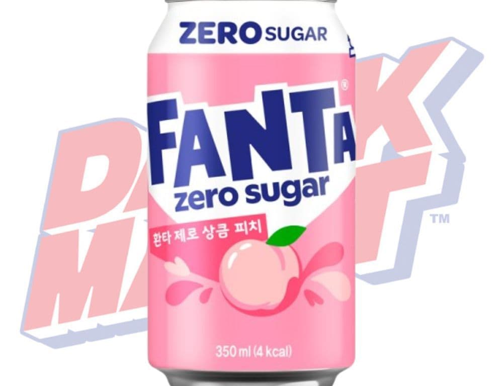 Fanta Peach Zero Sugar (Korea) - 350ml