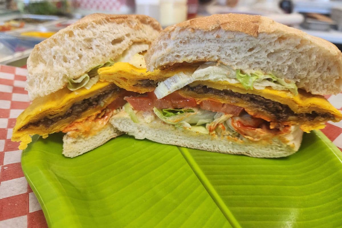 Beef patties sandwich