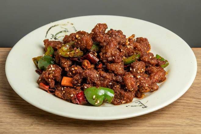 Cumin Diced Lamb Bowl Rice 孜然羊肉粒盖浇饭