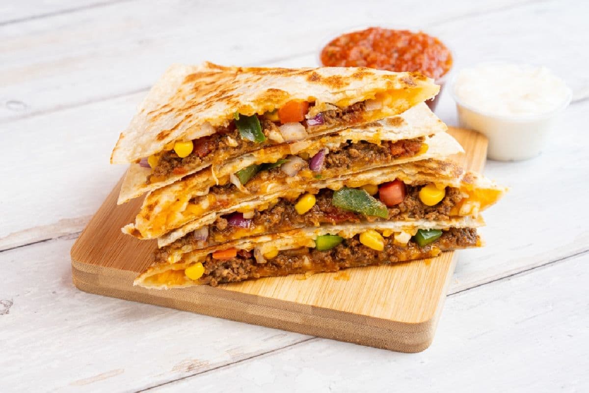 Quesadilla au bœuf haché sans gluten / Gluten-Friendly Ground Beef Quesadilla