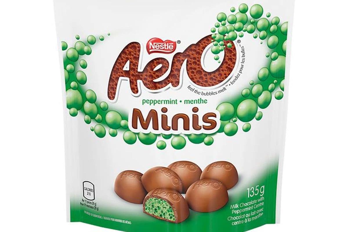 Aero Minis Peppermint Stand Up Pouch (135 g) (135 gm)