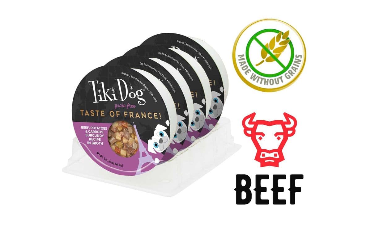 Tiki Dog - Taste Of The World France Beef, Potatoes & Carrots In Broth Wet Dog Food - 3 Oz