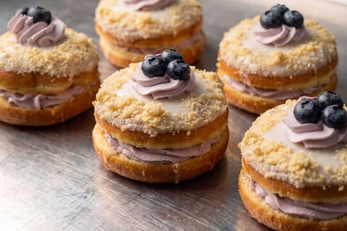 Blueberry Crumble Donut