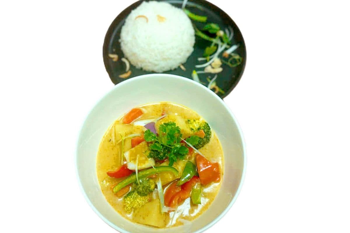 Vegetable Curry with Rice