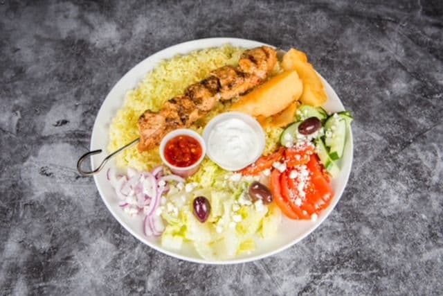 Pork Souvlaki Dinner