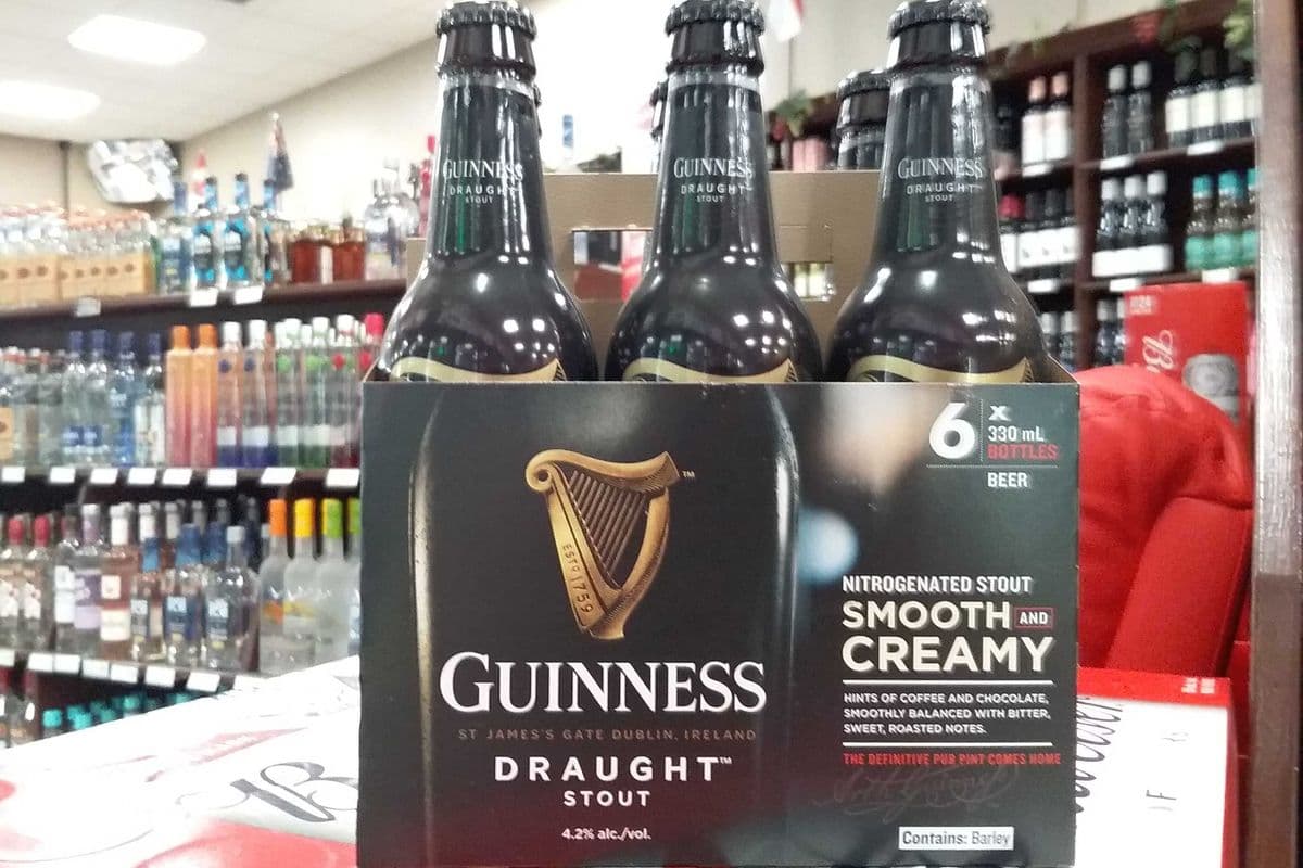 Guinness Draught Stout 6 bottles (1 x 6 x 330 ml bottles)