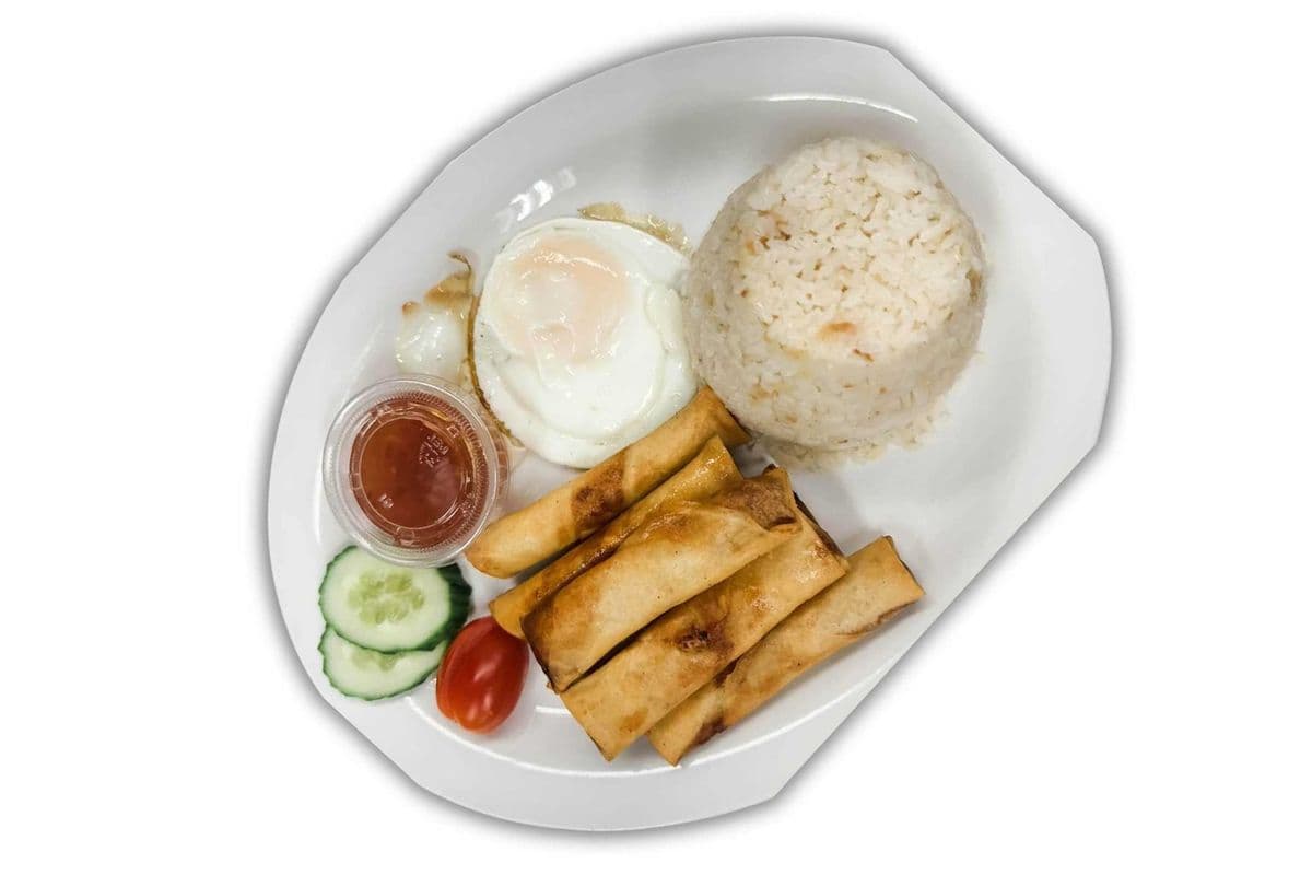 Shangsilog (Spring rolls)