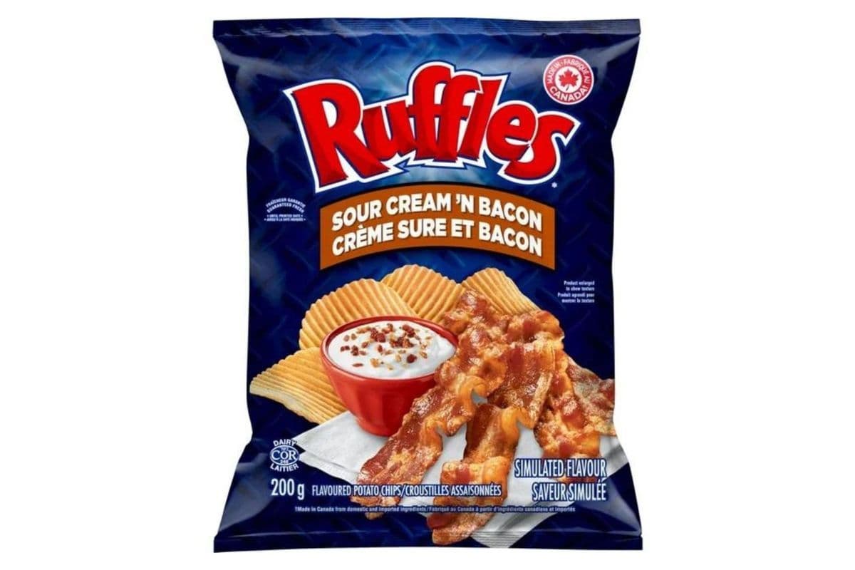 Ruffles Sour Cream’n Bacon (200 g)