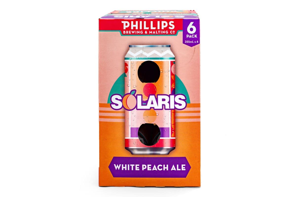 PHILLIPS SOLARIS WHITE PEACH ALE CANS (1 x 6X355ML)