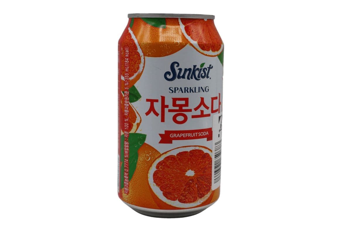 Sunkist Sparkling Grapefruit Soda (South Korea) 355ml (355ml) (184 Cal)