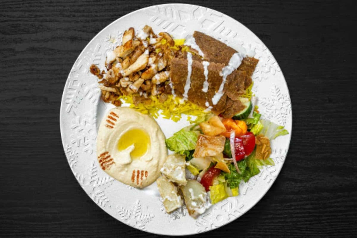 Mix Donair and Chicken Shawarma Plate
