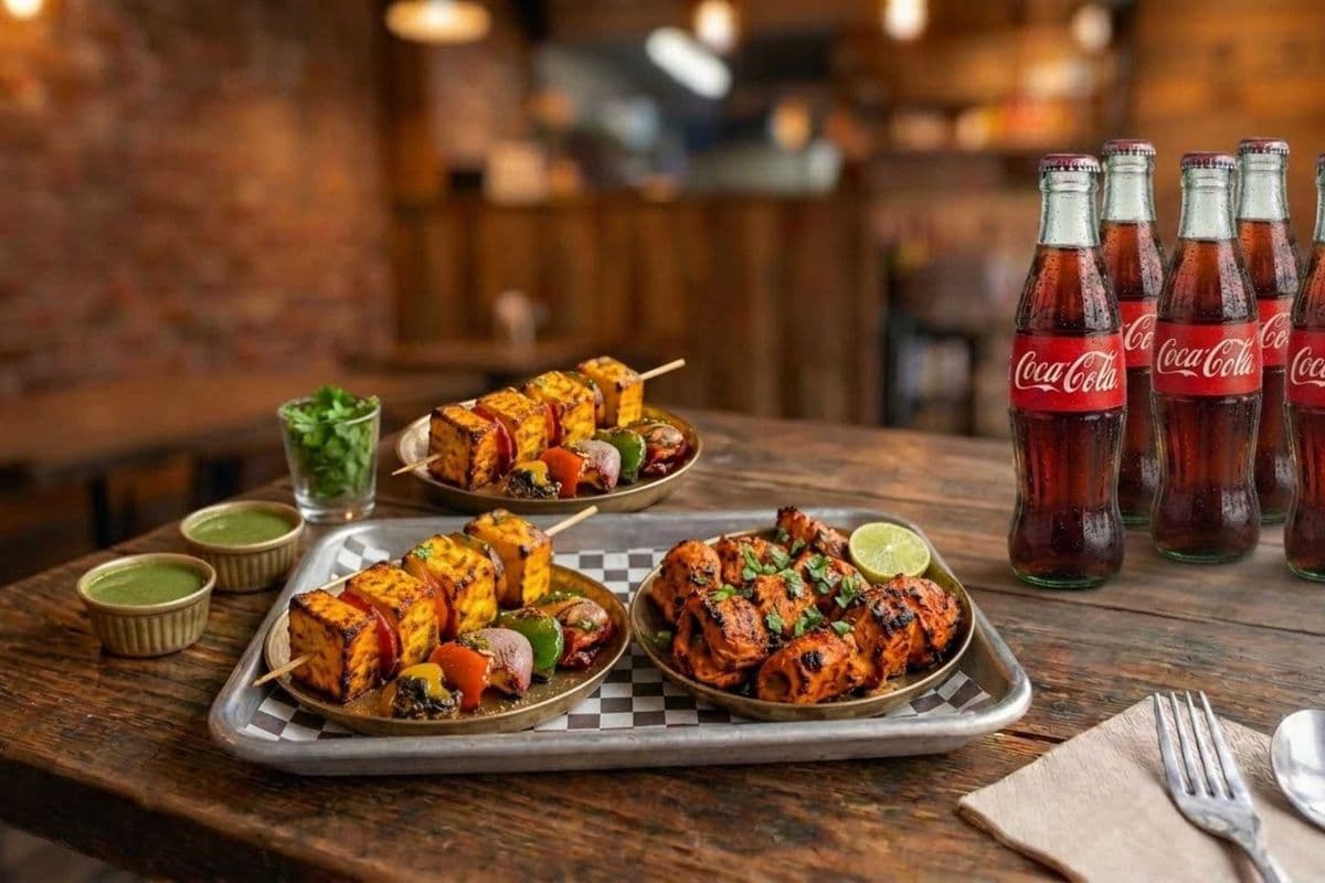 Family Tandoori Feast (Tandoori Chicken, Paneer Tikka, Soya Chaap, 4 Drinks)