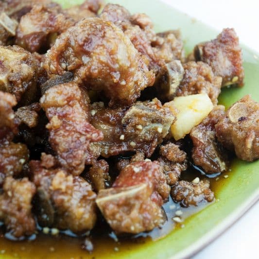 6. Honey Garlic Spare Ribs