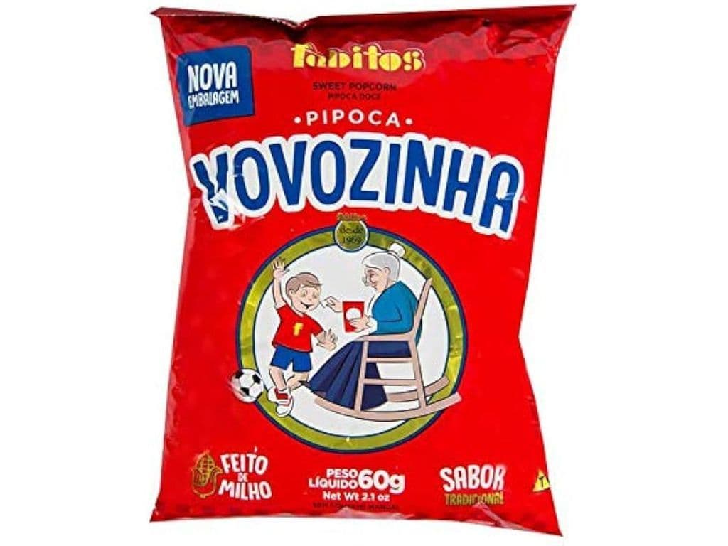 Vovozinha Sweet Popcorn Brazilian Snack 60g 