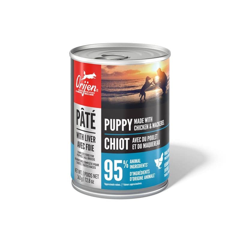 Orijen Premium Wet Dog Food Puppy Poultry + Fish Pate Recipe 363 g