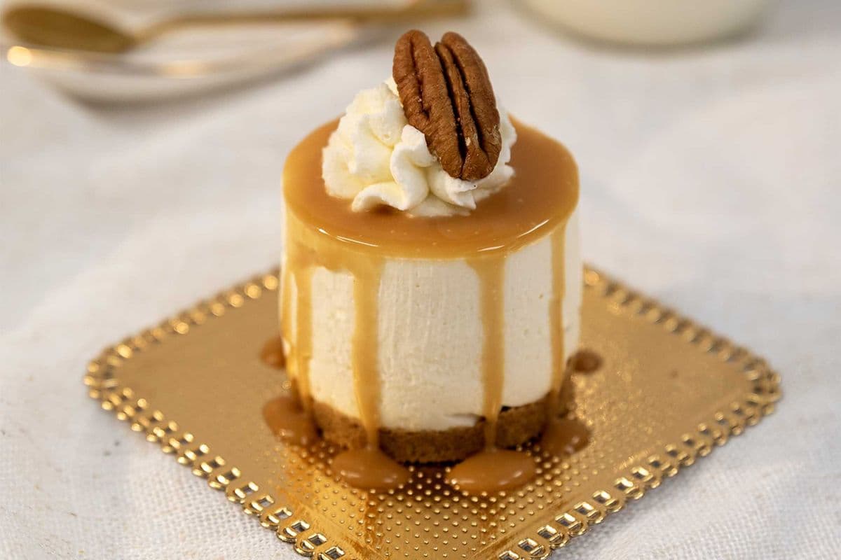 Cold Caramel Pecan Cheesecake