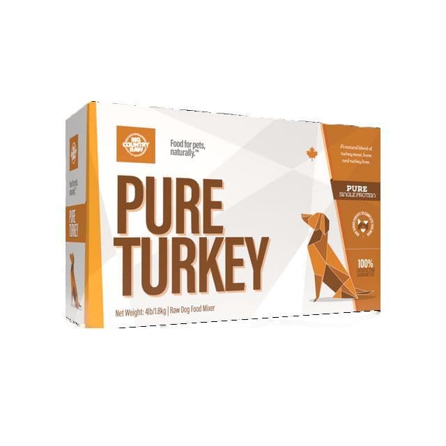 Big Country Raw Pure Turkey Carton - 4 x 1 lb