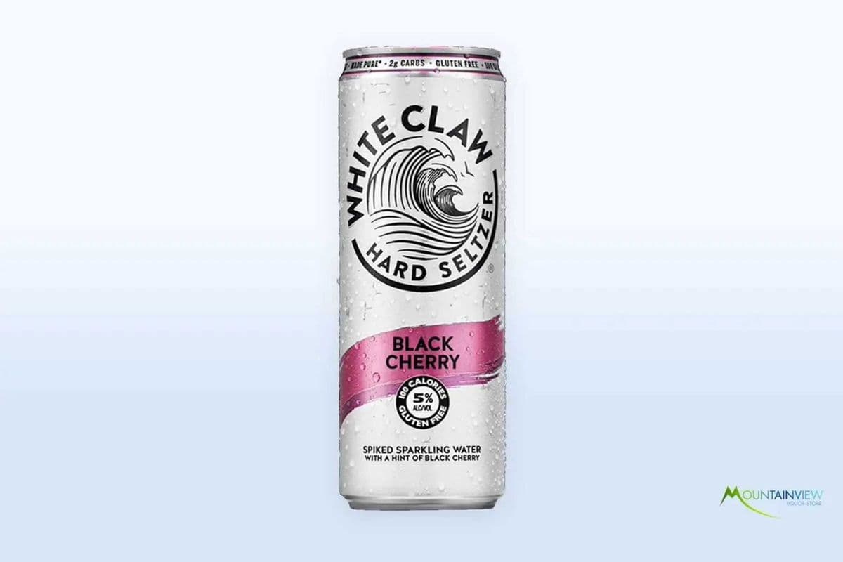 White Claw Sparkling Hard Seltzer, Black Cherry (473 ml) 473 ml • 5% ABV (1 x 473 ml)