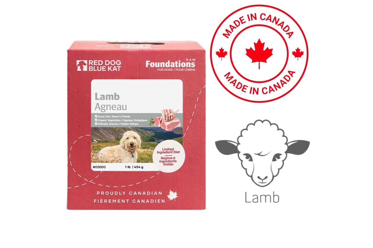 Red Dog Blue Kat - Foundations Lamb Raw Dog Food - 1 lb