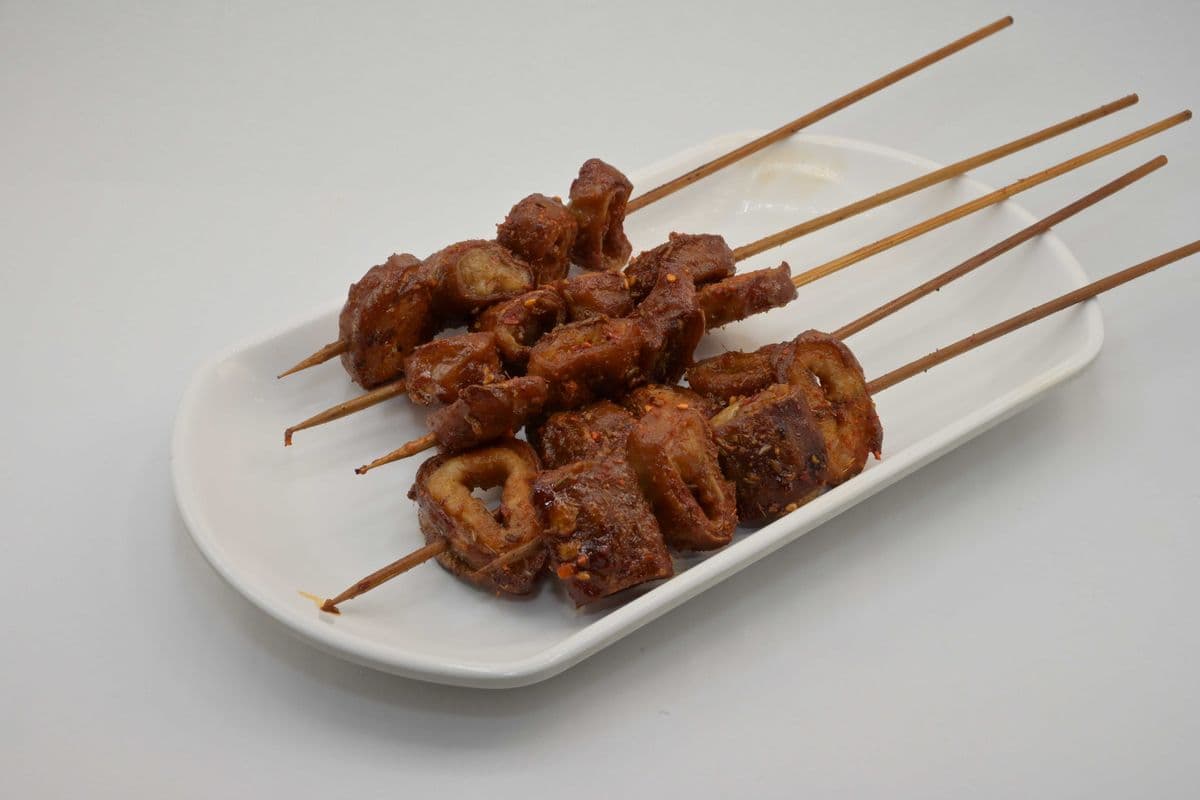 Pork Intestines (5 Skewers) 烤肥肠 (5串)
