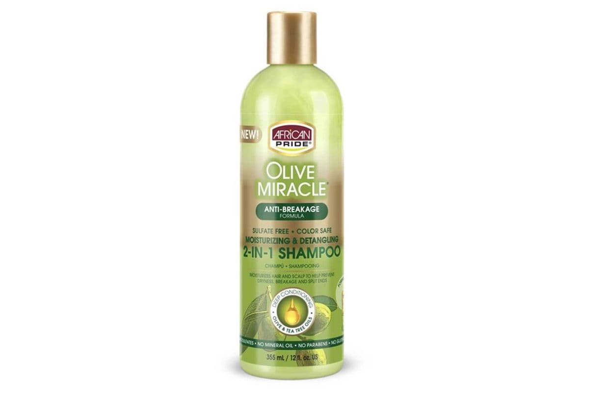 AFRICAN PRIDE Olive Miracle 2-In-1 Shampoo & Conditioner (12oz)