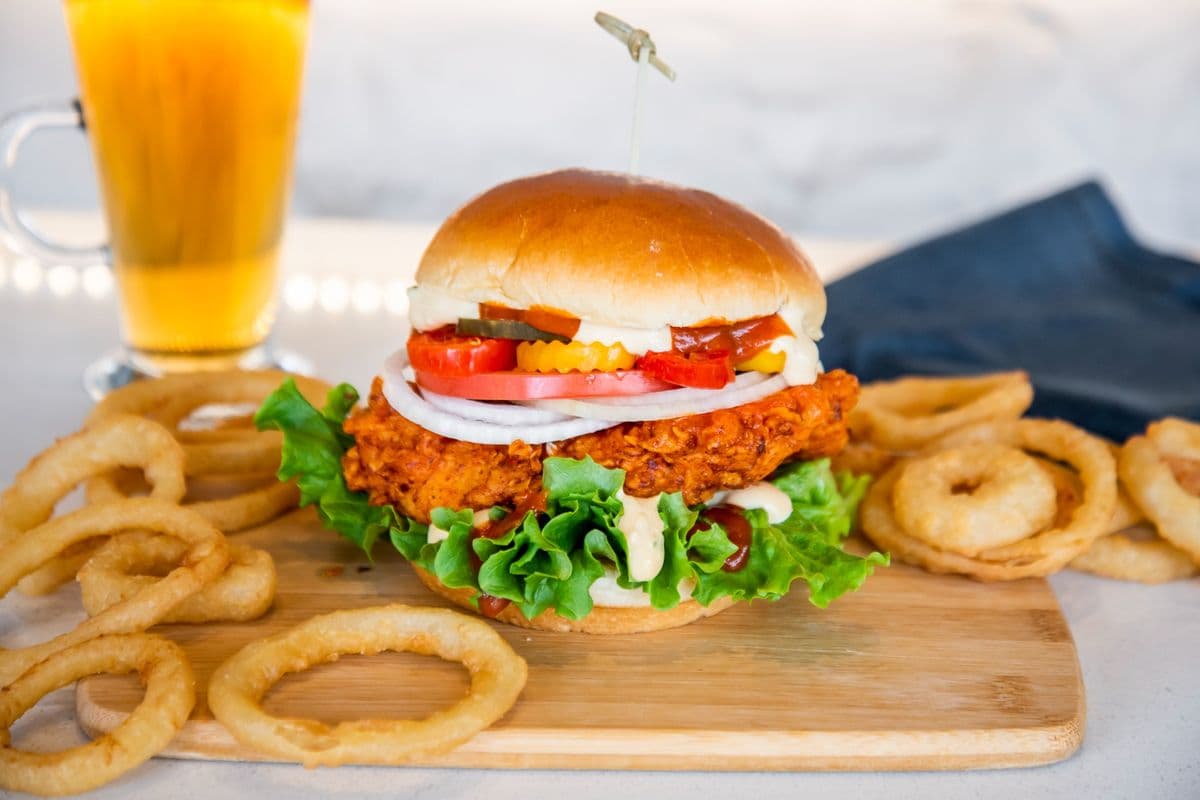 Zesty Fried Chicken Burger