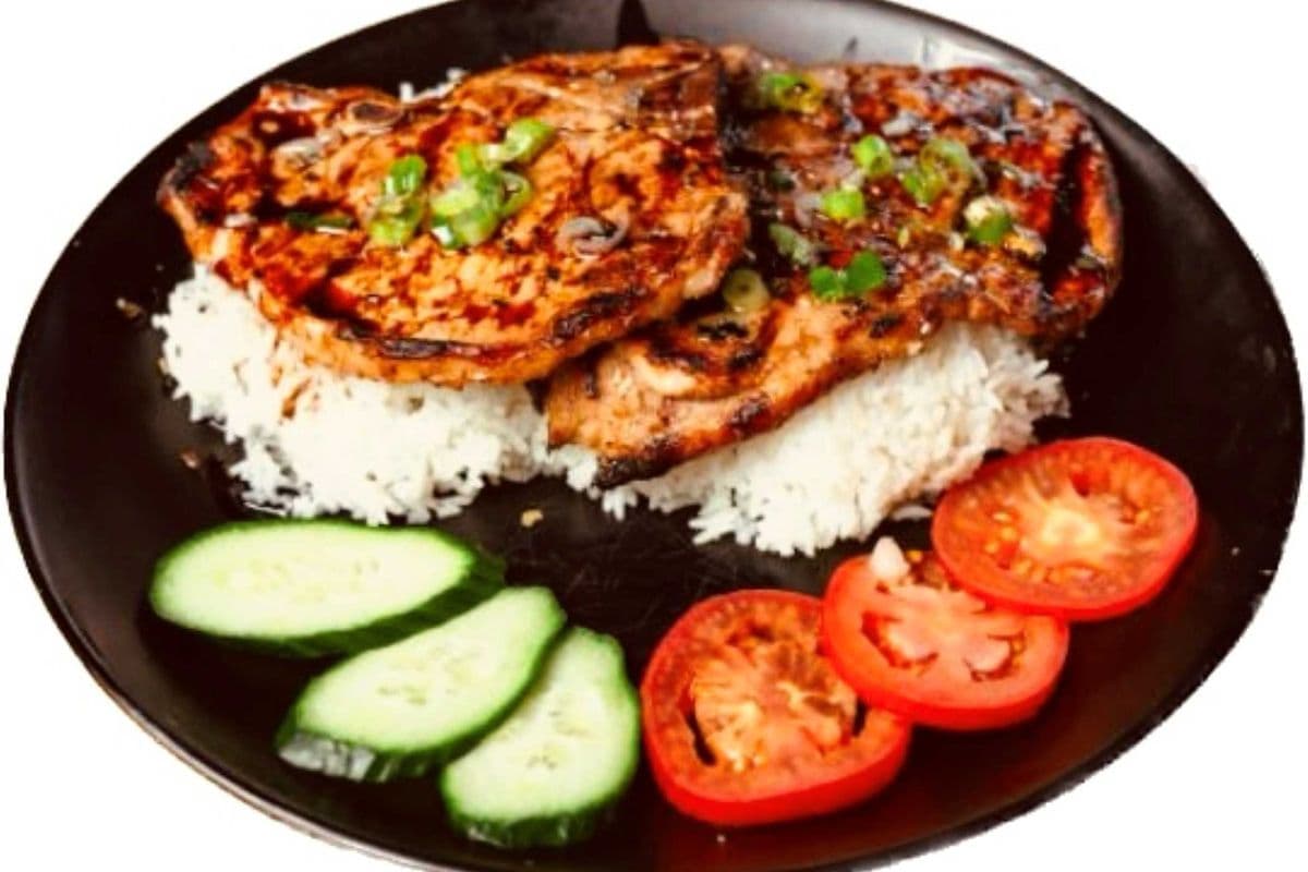 41. Grilled Pork Chop Rice