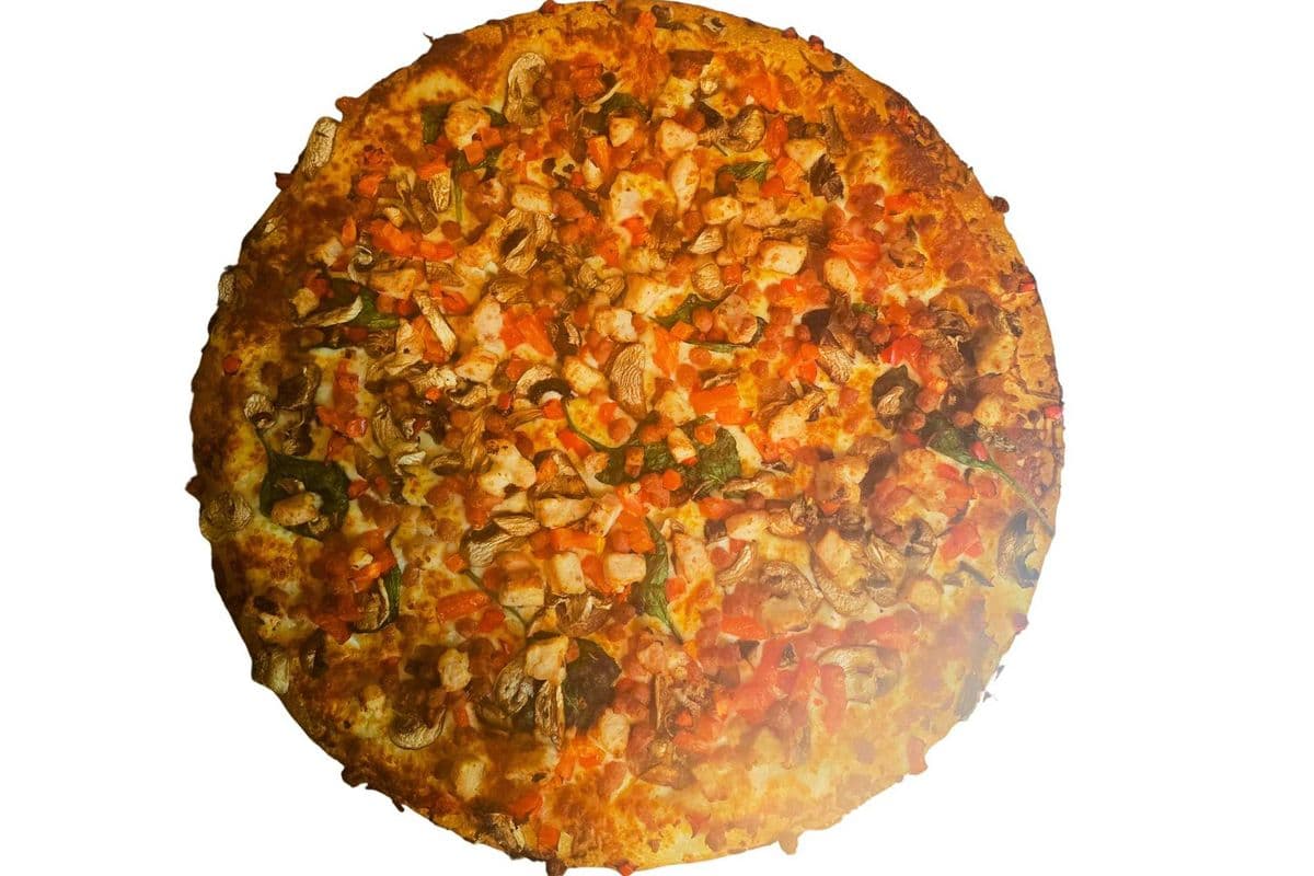 Alfredo Chicken Bacon Pizza