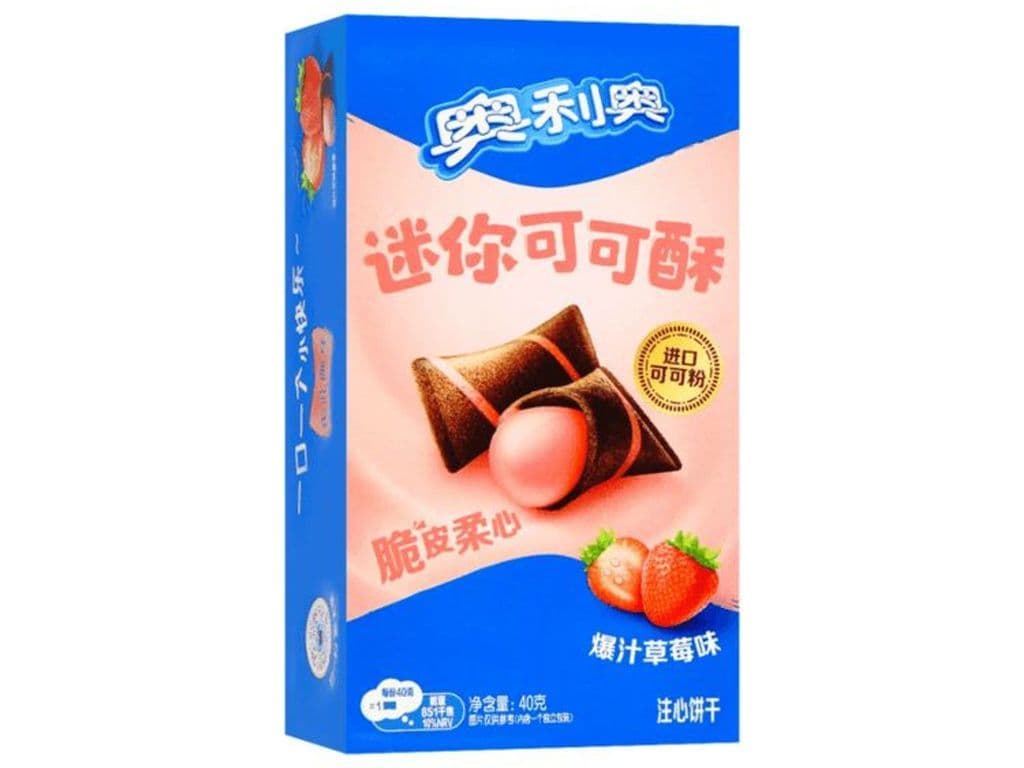 Oreo China Wafer Bites with Filling - Strawberry