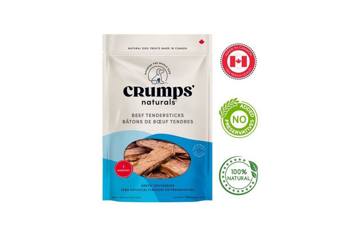 Crumps' Natural - Dehydrated Beef Tendersticks Dog Treats - 138 Grams