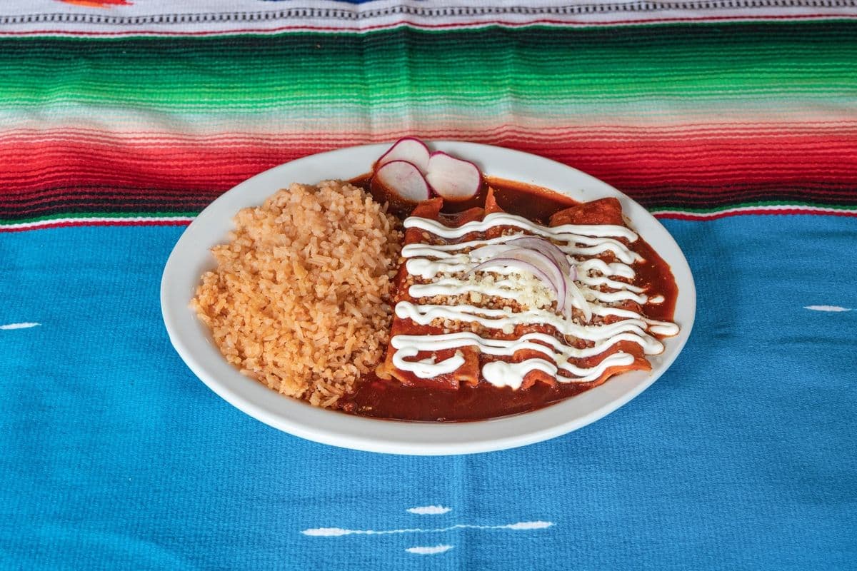 Enchiladas Rojas / Red Cheese Enchiladas