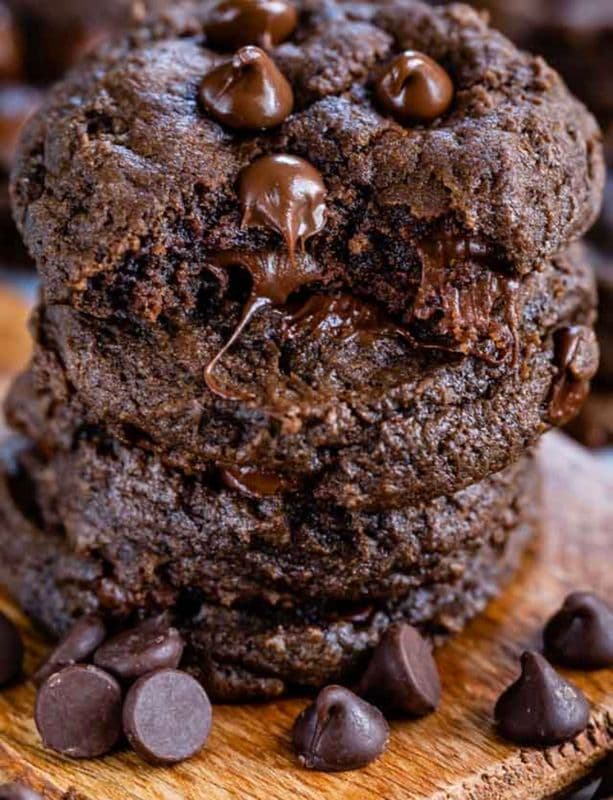 DOUBLE CHOCOLATE CHIP COOKIES