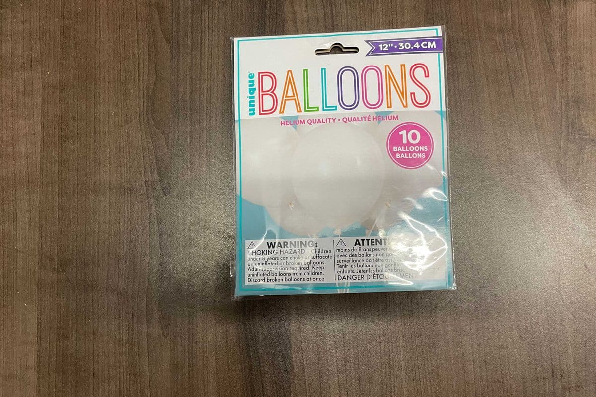 Balloon Latex 12" White 10pk (10 Pack)