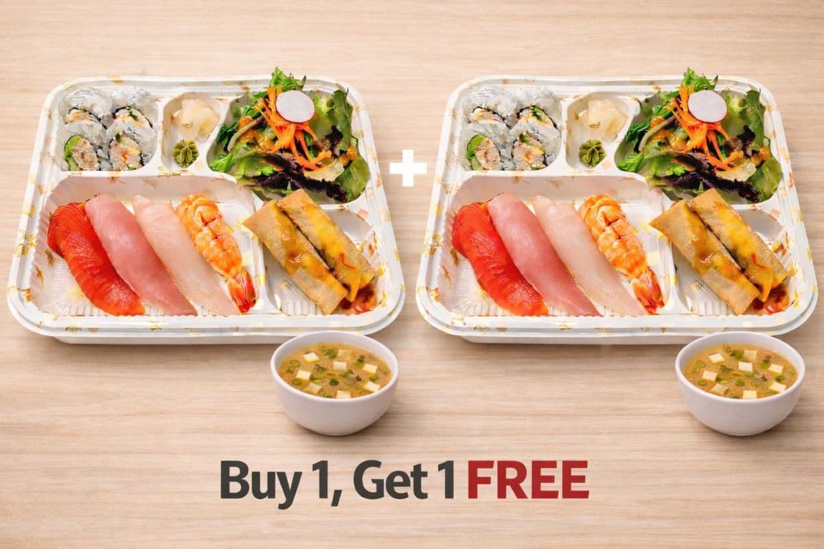 [Buy 1, get 1 Free] Nigiri Sushi Lunch Combo