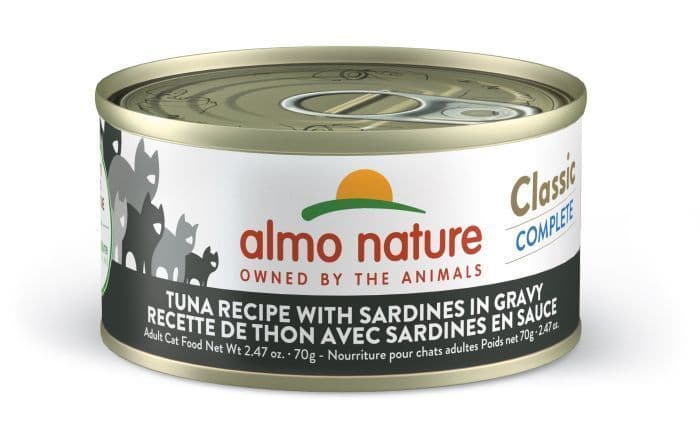 Almo Nature Classic Complete Cat Food - Tuna Recipe With Sardines In Gravy 70g